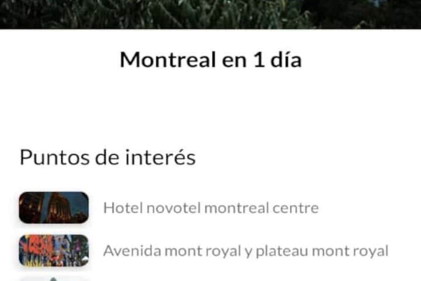 APP Self-Guided Tours Montreal with Audioguide