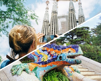 Accès prioritaire : visite guidée de la Sagrada Família et du parc Güell