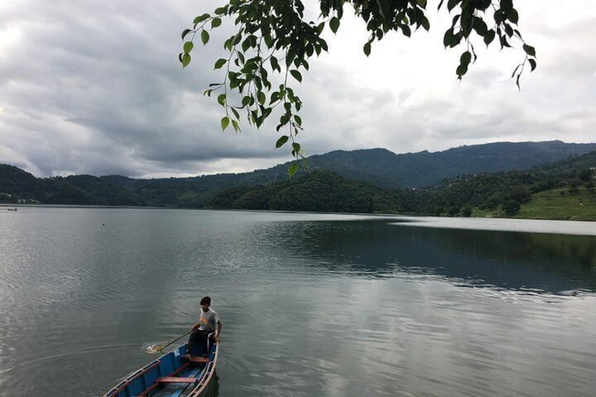 Beautiful lake in Pokhara