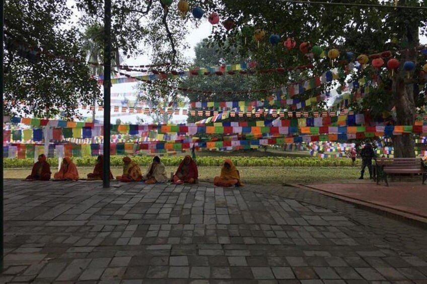 Meditation in Lumbini 
