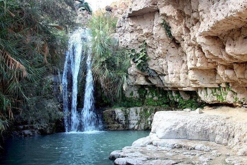 David's waterfall in Ein Gedi