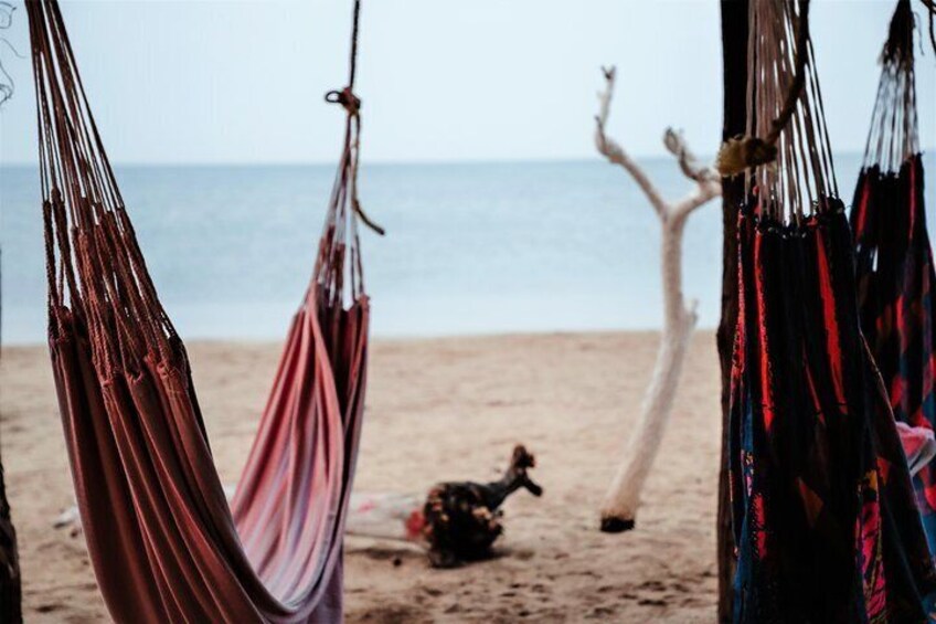 An awakening in chinchorro - Hammock woven by Wayuu women