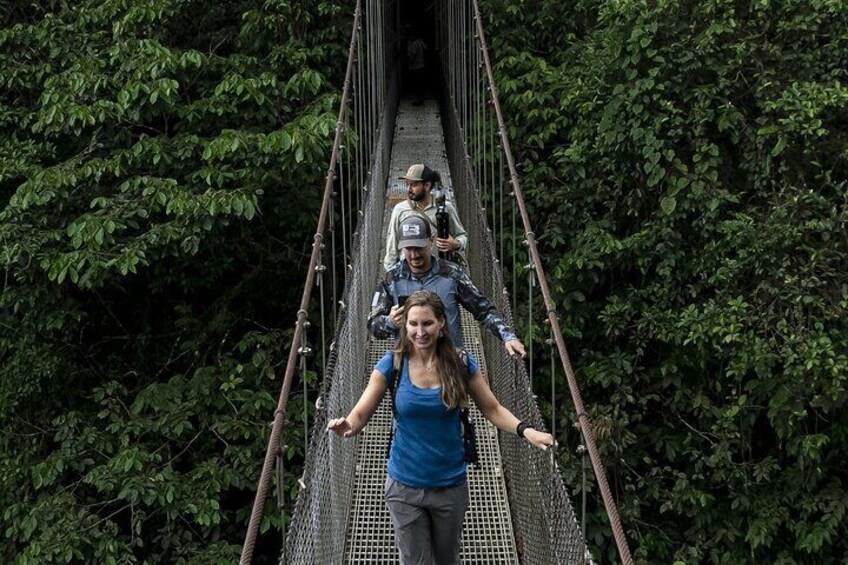 Combo: Hanging Bridges + Thermal Spa + Waterfall from San Jose