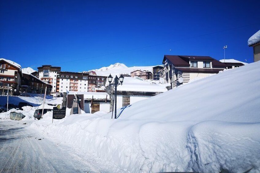 Gudauri in winter