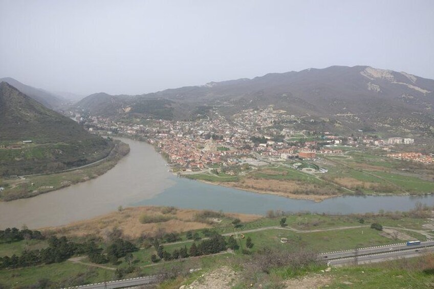 View from Jvari Monastery