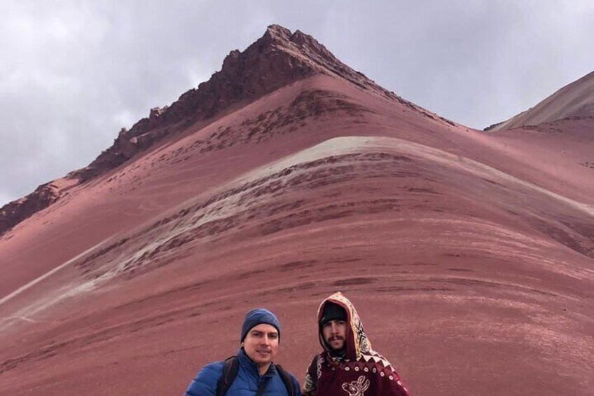 Colorful mountain adventure with a slightly steep hike