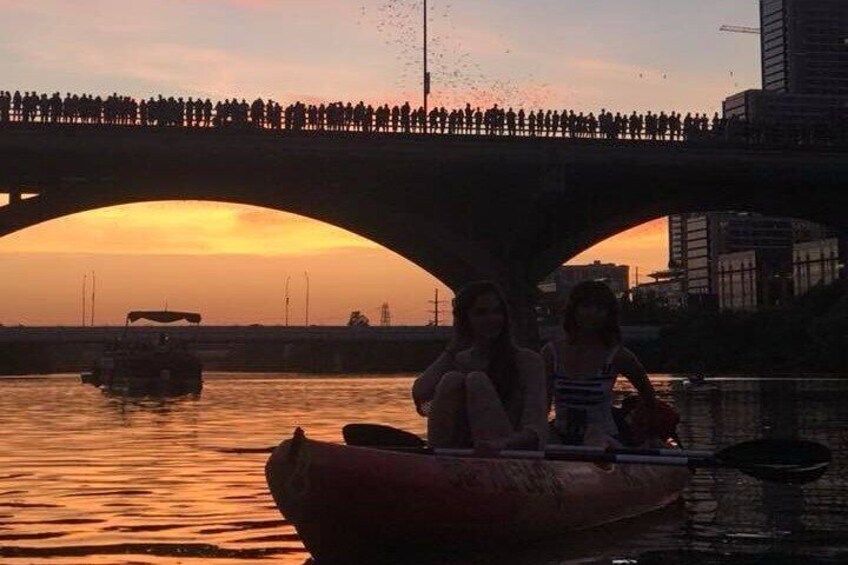 Congress Avenue Bat Bridge Kayak Tour in Austin