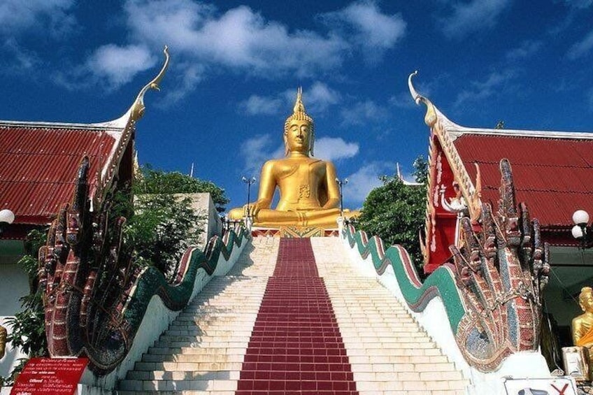 Ko Samui City Tour including Wat Phra Yai, Lat Ko Viewpoint, Hin Ta Hin Yai Rock