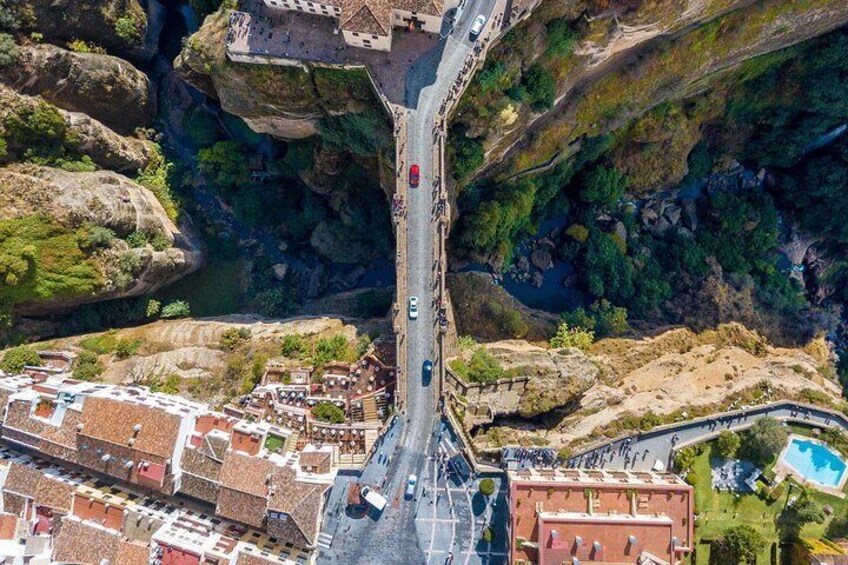 The Tajo de Ronda bird's eye view.