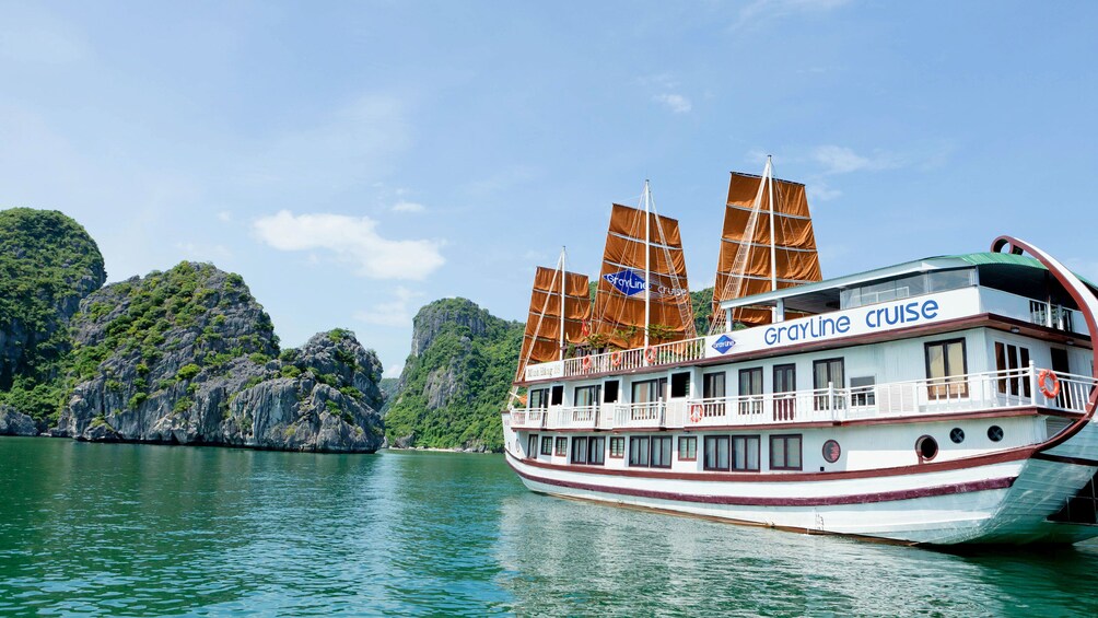 Cruise boat in Halong Bay