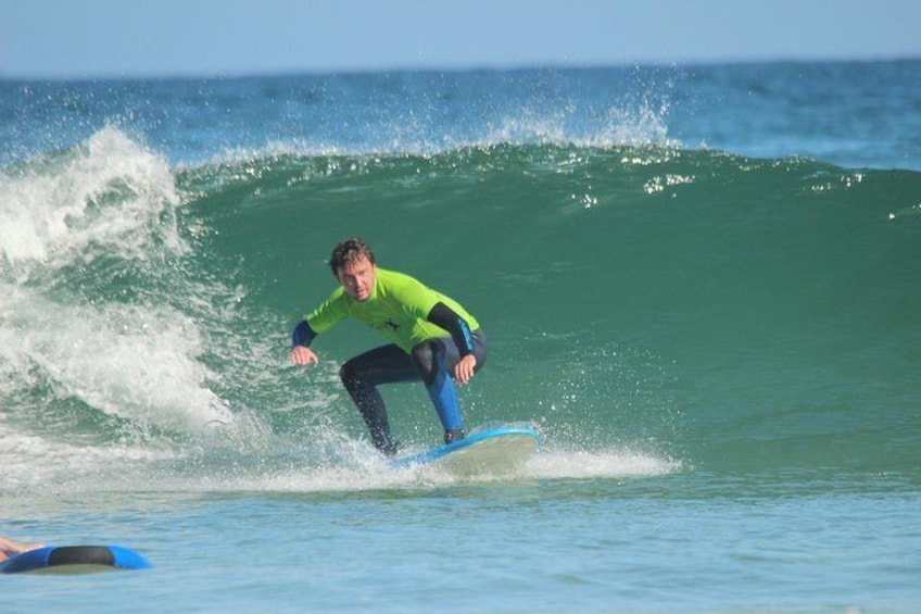 surfing unbroken waves