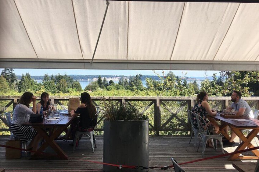 Patio at Sea Cider Farmhouse