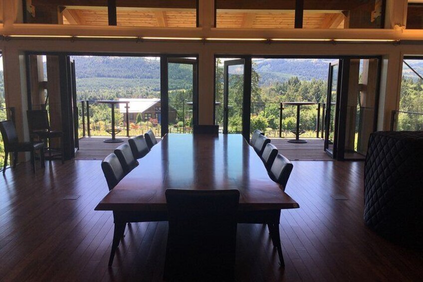 Beautiful views from one of many settings at Blue Grouse Estate Winery!