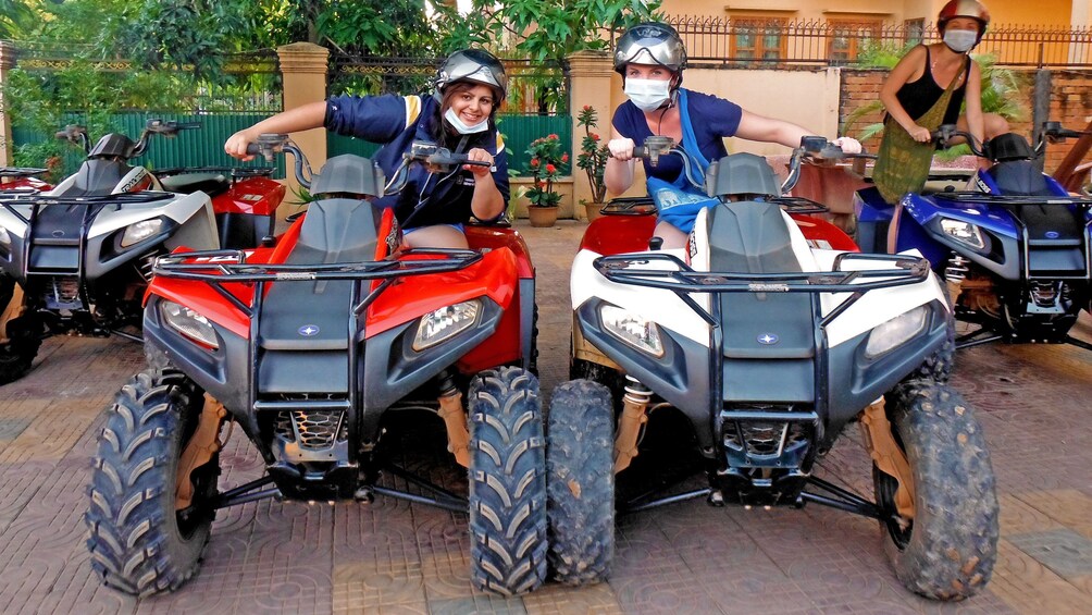 ATV riding pair in Siem Reap