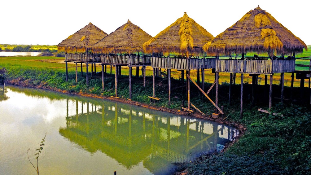 Stilt houses in Siem Reap