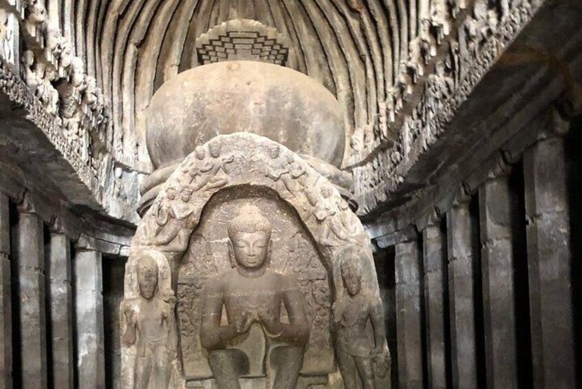 Audio Guided Tour Of Ellora Buddhist Caves, Aurangabad
