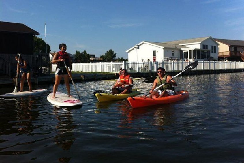 Some can paddleboard, some can kayak