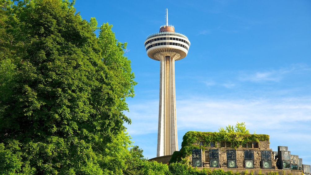 visiting the Skylon Tower in Canada