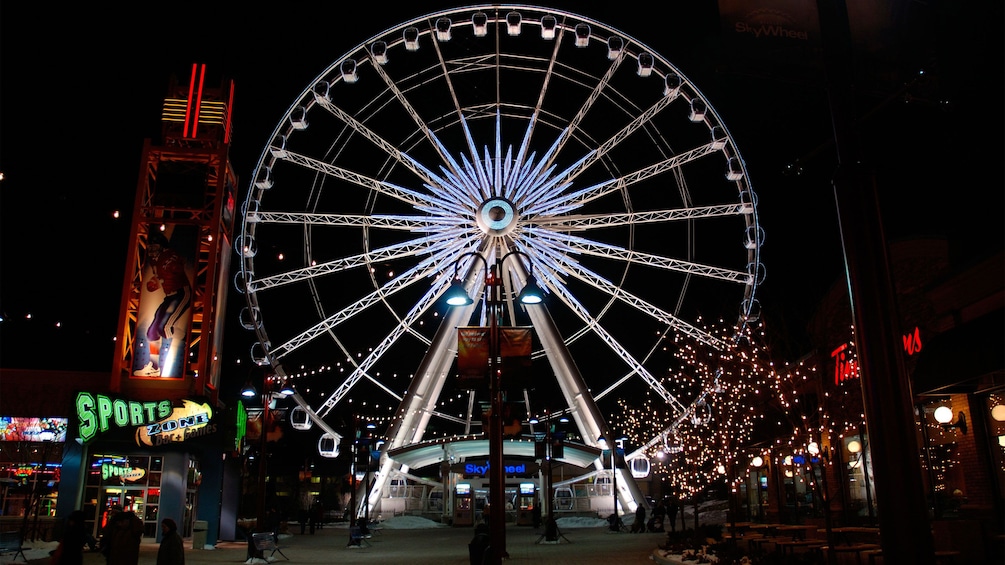 a small ferris wheel near Niagara Falls in Canada