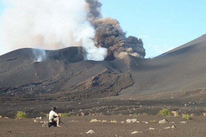 The eruption crater 2014