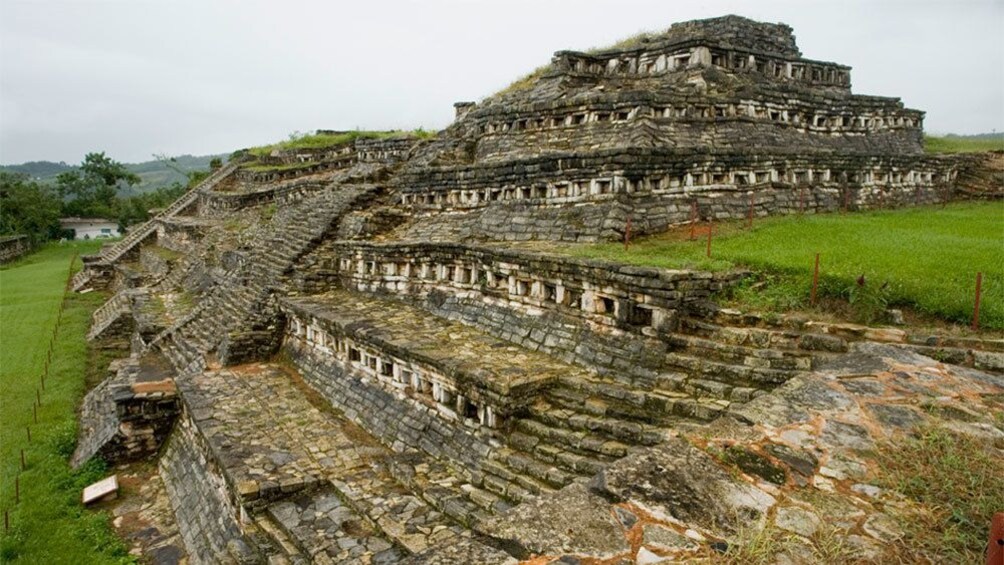 Yohualichan totonaca pyramids in Cuetzalan