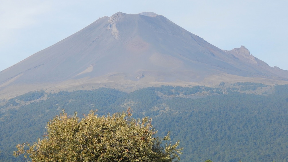 Day view of the PopocatÃ©petl
Volcano in Mexico