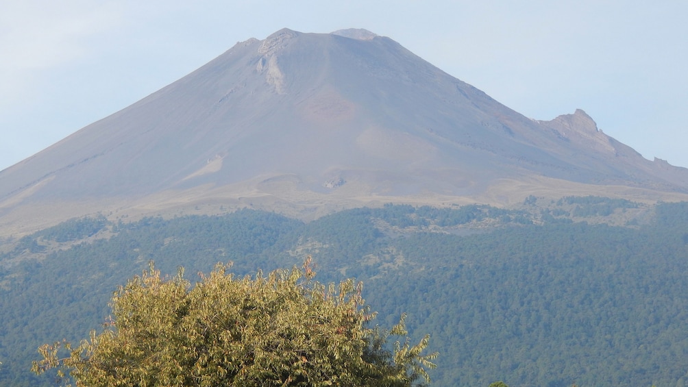 Day view of the Popocatépetl
Volcano in Mexico