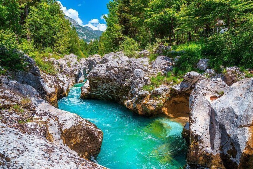 Gorges of Soča river