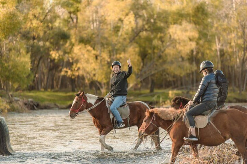 Japanese Group Horseback Riding