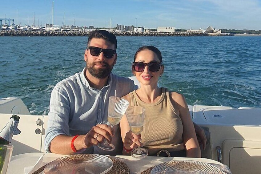 Romantic walk in the Bay of Cadiz