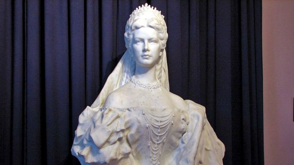 A marble statue of empress sisi of austria