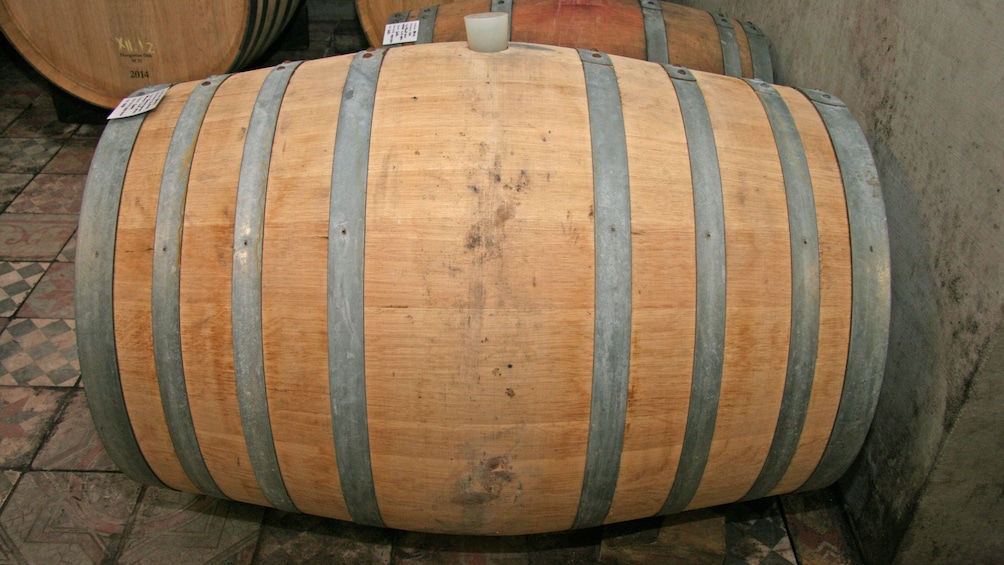 A wine cask from a winery in Etyek