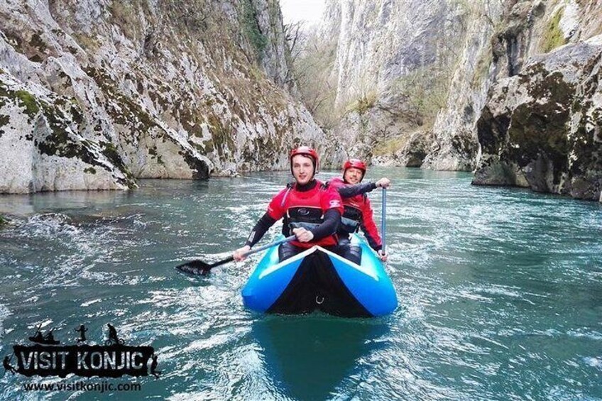 Canoeing Neretva river