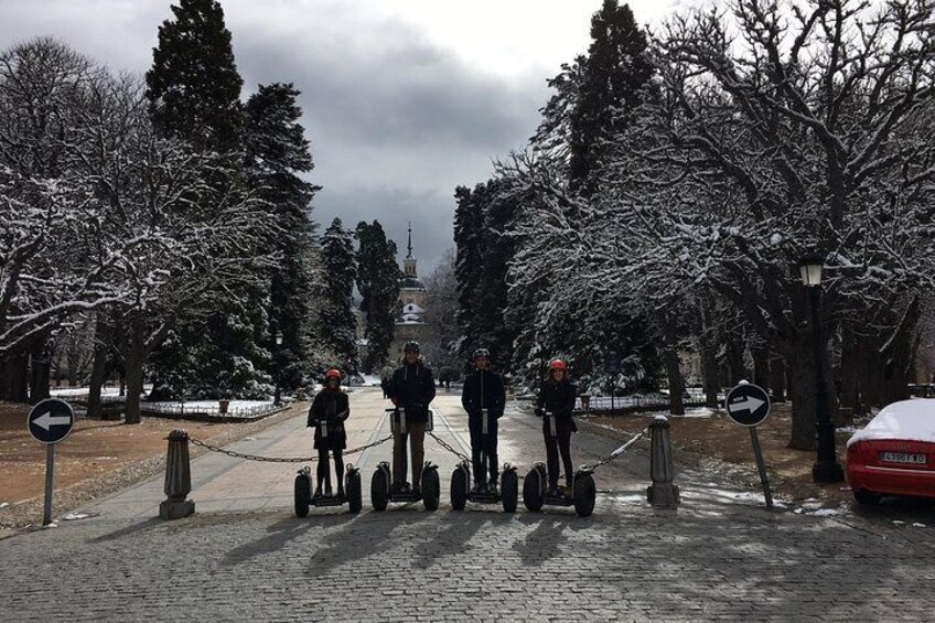 Segwayfun Palacio Real nevado