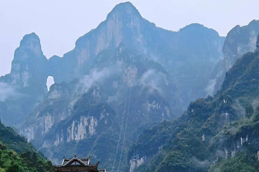 Private Day Trip of Tianmen Mountain With Fox Fairy Show
