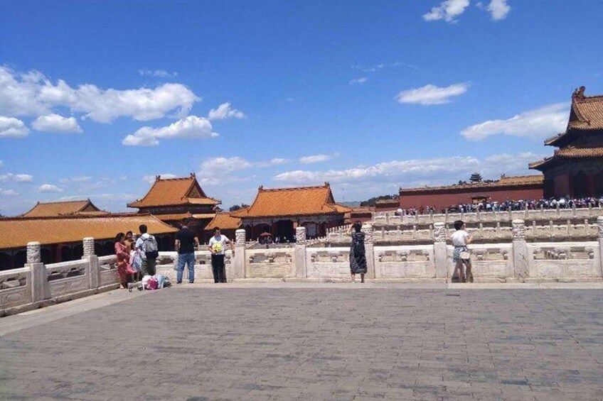 Forbidden city blue sky 