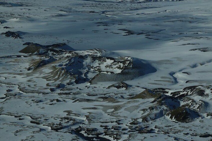 Sightseeing flight over Laki craters and it's surroundings