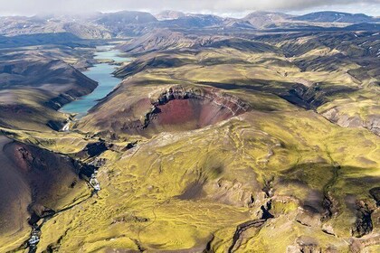 Sightseeing flight over Laki craters and it's surroundings