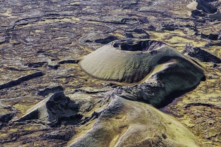 Sightseeing flight over Laki craters and it's surroundings