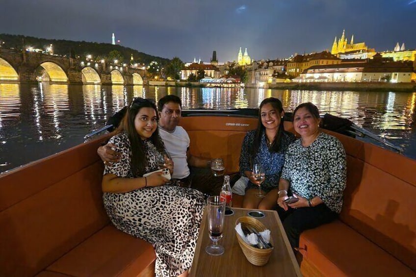 Private Prague boat cruise in the evening