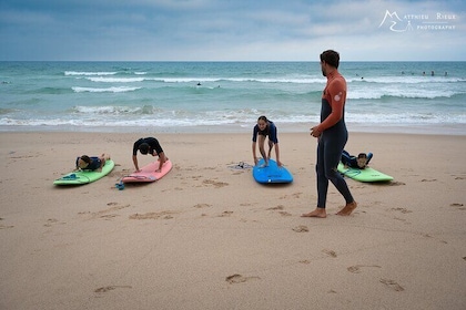 Surfing lessons in the Basque Country