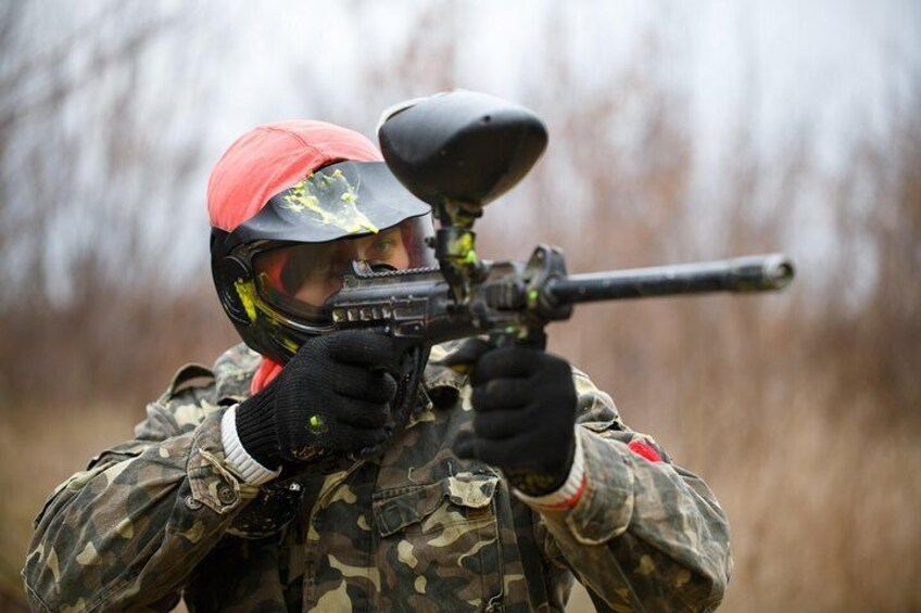 Paintball in Finnish forest (Pro package)