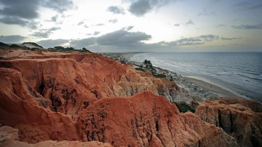 Stunning view of the Morro Branco and sand dunes in Fortaleza 