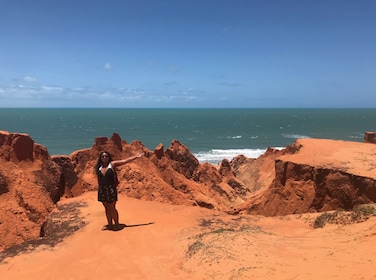Morro Branco - Red Cliffs and Colorful Dunes