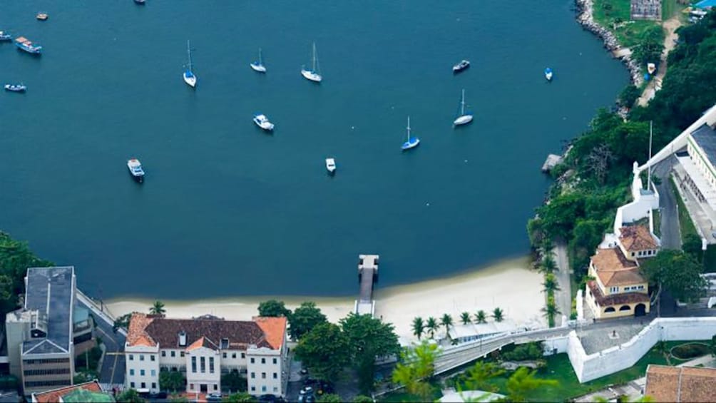 Aerial view of Lagoinha the popular postcard beach 