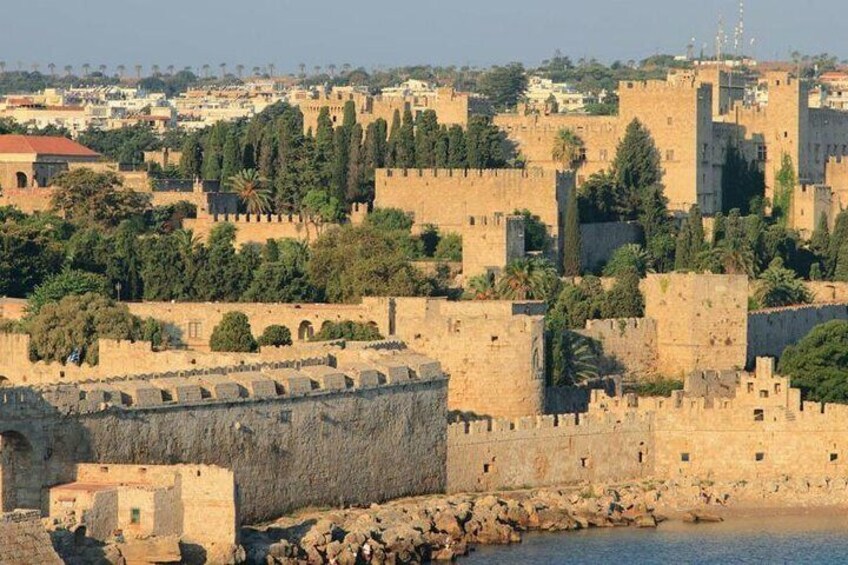 Panoramic View of the Medieval Town of Rhodes