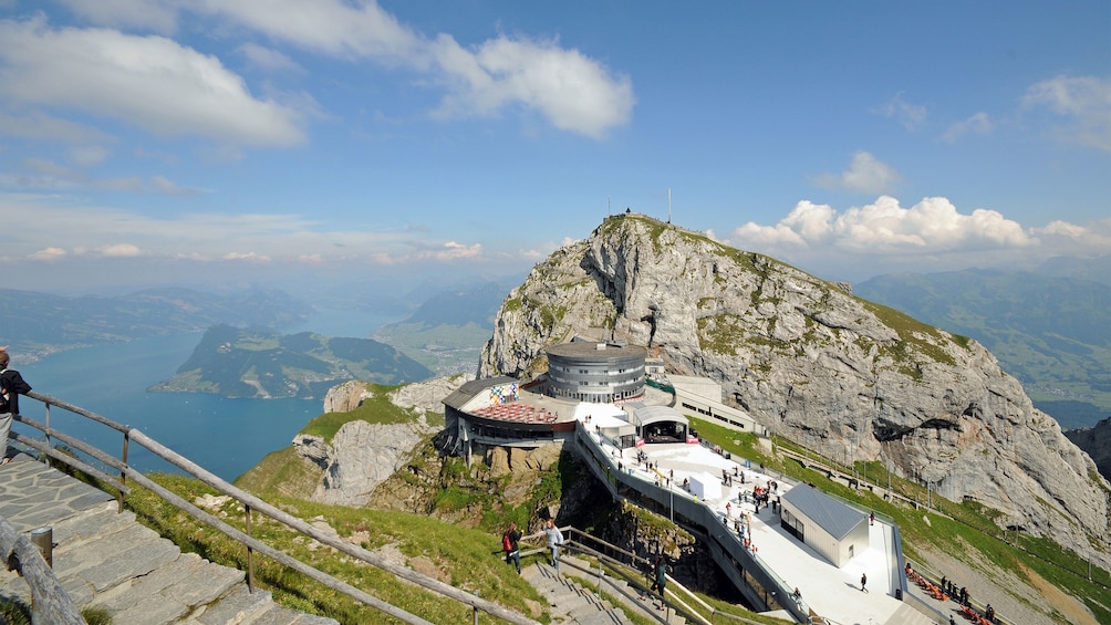 Scenic viewpoint on Mount Pilatus in Lucerne