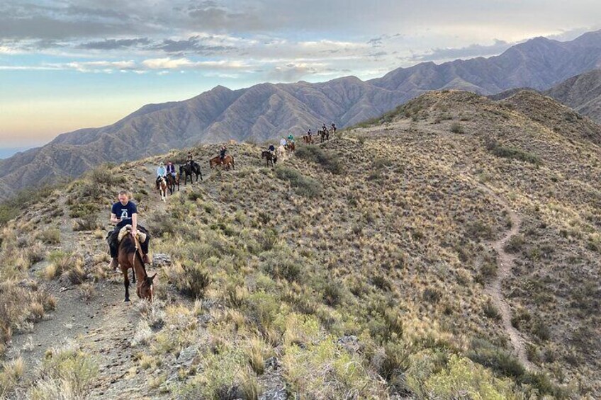  Horseback riding and roast in the mountains of Mendoza