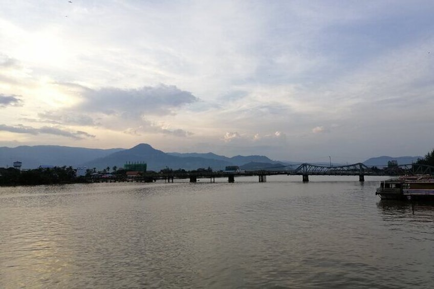 Kampot river town