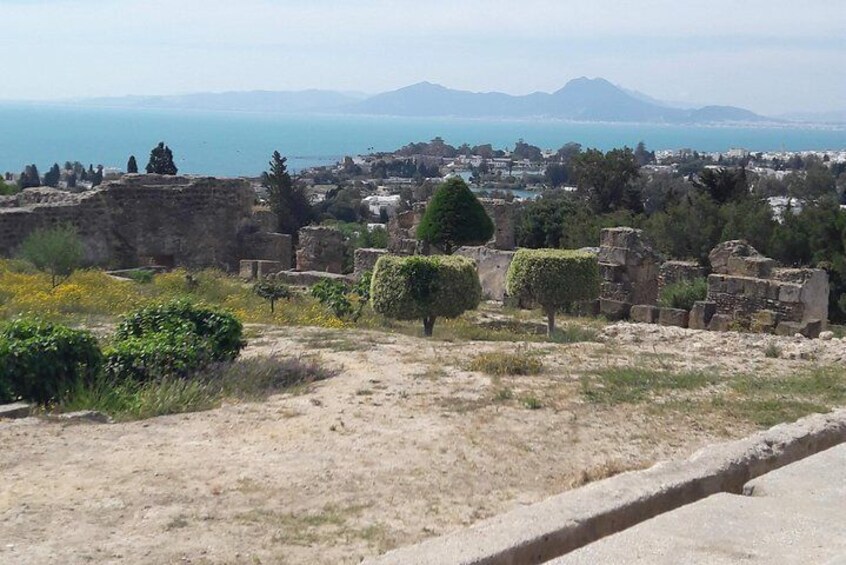 Kartago künstler dorf "Sidi Bou Said" from tunis or hammamet